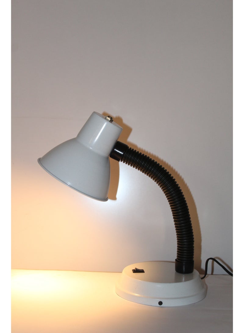 Table lamp with flexible arm moves 360 degree-white color - Image 1